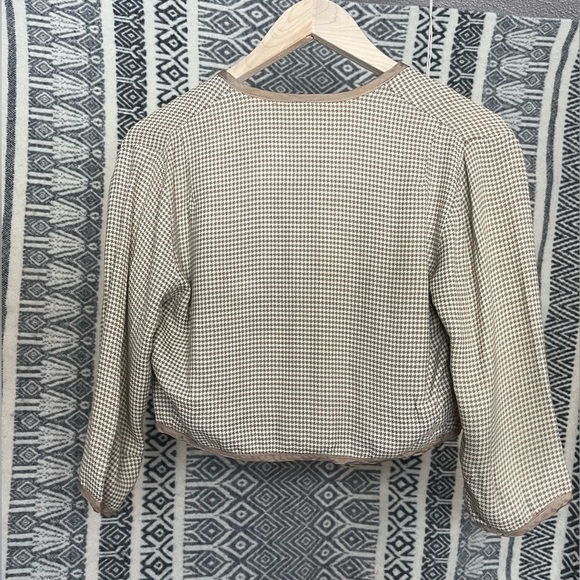 Vintage Cropped Houndstooth Jacket - Picture 5 of 10